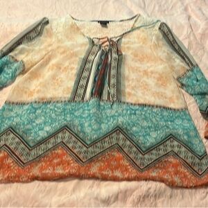 Southwest / Western Sheer Top by New Directions